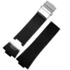 0_Bracelet-de-montre-en-caoutchouc-tanche-boucle-en-acier-bracelet-de-montre-en-Silicone-pour-Ulysse Black Rubber Strap for Ulysse Nardin Marine 1183 Observatory 243