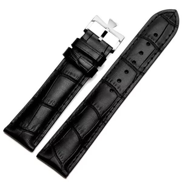 En-cuir-bracelet-de-montre-appropri-pour-Vacheron-Constantin-Seiko-Casio-montre-et-accessoires-19mm-20mm (4) Black Strap for Vacheron Constantin Patrimony, Traditionnelle - 19,20,21,22mm