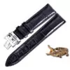 2_Bracelet-en-cuir-de-crocodile-am-ricain-m-le-convient-pour-Vacheron-Constantin-original-en-cuir (1) Black Strap for Vacheron Constantin Patrimony, Traditionnelle in Genuine Crocodile- 19,20,21,22mm
