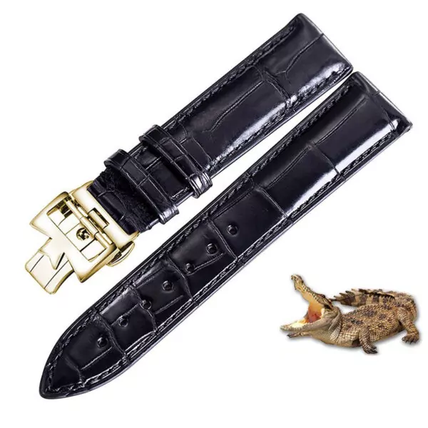 0_Bracelet-en-cuir-de-crocodile-am-ricain-m-le-convient-pour-Vacheron-Constantin-original-en-cuir Black Strap for Vacheron Constantin Patrimony, Traditionnelle in Genuine Crocodile- 19,20,21,22mm