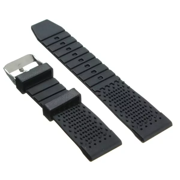 2_1-pi-ces-22mm-Silicone-noir-bandes-de-montre-en-caoutchouc-bracelet-pour-Seiko-plongeur-plong Black Strap Seiko 22mm In Silicon