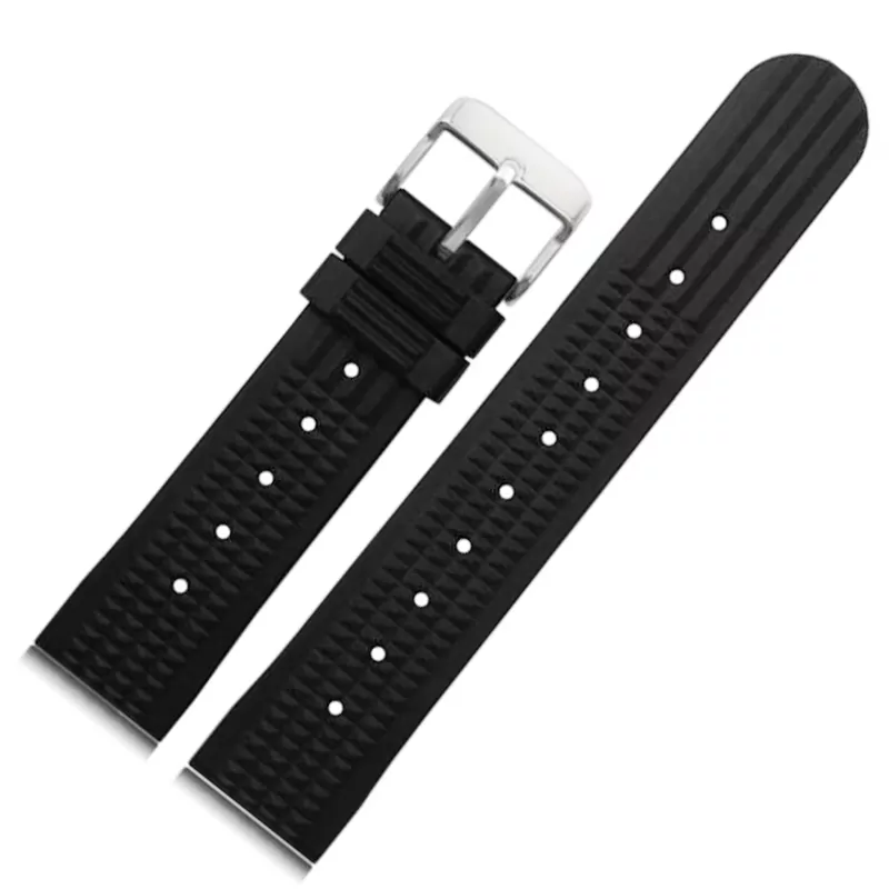 racelet-de-montre-en-caoutchouc-silicon_main-0 copy 2 Black Strap for Seiko Marinemaster, Prospex, Diver 20,22mm In Rubber