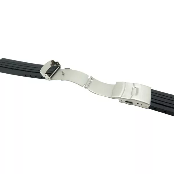 racelet-de-montre-en-caoutchouc-silicon_main-5 Black Striped Rubber Strap Bracelet for Oris Aquis - 24x11mm