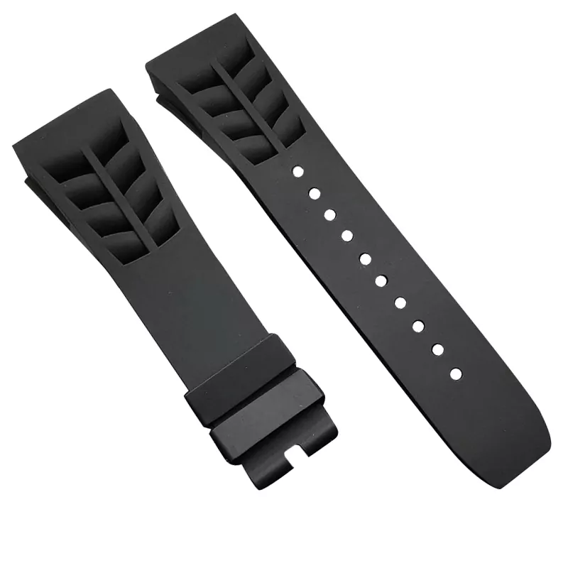 Black strap_op-qualite-hommes-impermeable-a-leau-e_variants-1 Black Vented Strap for Richard Mille In Rubber