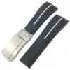 4_20mm-21mm-bracelet-de-montre-en-caoutchouc-de-Silicone-nouveau-Style-bracelet-de-montre-Ultra-court Black & White Line Rubber Strap for Rolex 20mm