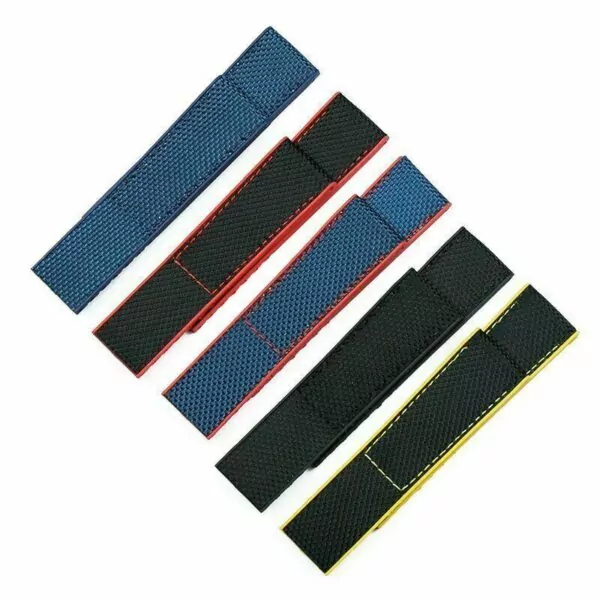 s-l1600 (4) Grey Nylon & Rubber Strap for Breitling Avenger, Navitimer, Chronomat...