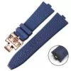 blue R-G clasp_quick-disassembly-fluororubber-watchband_variants-14 Blue Rubber Strap for Vacheron Constantin Overseas Quick-Release - 24x7mm