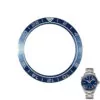 Template copy Blue Bezel for Omega Seamaster GMT 41.5/32.7mm in Ceramic