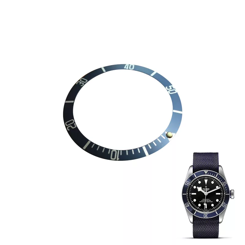Lumineux-En-Aluminium-montre-lunette-insert-boucle-pour-Tudor-Patrimoine-Noir-Bay-Bronze-automatique-montre-pi_Bleu Blue Bezel Insert Black Bay 43mm Heritage Tudor 41.8x34.2mm Aluminium