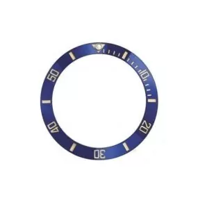 Bezel-Insert-To-Fit-Rolex-Submariner-380306mm-Blue-bleu-blu-Gold-Ceramic-153338443547 Blue & Gold Ceramic Bezel for Rolex Submariner