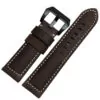 Bracelet-en-cuir-v-ritable-bracelet-intelligent-26-MM-pour-Garmin-Derek-Fenix3-Fenix-3-bracelet-1 copy Brown & White Nubuck Leather Strap for Panerai Luminor, Marina, Submersible - 22, 24, 26mm