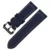 Bracelet-en-cuir-v-ritable-bracelet-intelligent-26-MM-pour-Garmin-Derek-Fenix3-Fenix-3-bracelet-4 Blue Nubuck Leather Strap for Panerai Luminor, Marina, Submersible - 22, 24, 26mm