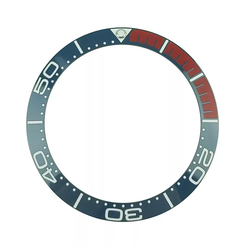 2_Nouveau-38mm-haute-qualit-noir-orange-c-ramique-lunette-ins-rer-pour-Sea-master-SKX007-SKX009 Blue & Red Bezel for Omega Seamaster 41.5/32.7mm in Ceramic
