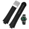 blue-rubber-strap-bracelet-for-oris-aquis-24x12mm-4 Black Rubber Strap Bracelet for Oris Aquis - 24x12mm