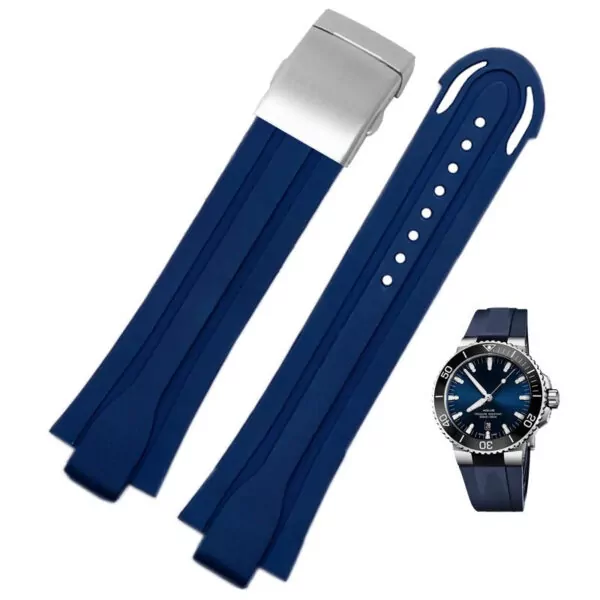 blue-rubber-strap-bracelet-for-oris-aquis-24x12mm-5 Blue Rubber Strap Bracelet for Oris Aquis - 24x12mm