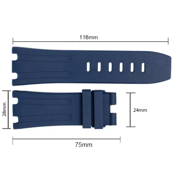 blue copy Blue Rubber Strap for Audemars Piguet Royal Oak Offshore