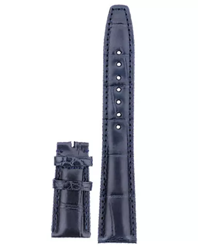 -genuine-crocodile-leather-calf-IWC-portugieser-aftermarket-with-buckle-13 Blue Strap Band IWC Portugal, Portugieser In Genuine Crocodile 20,22mm