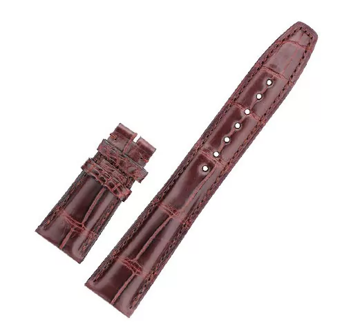 -genuine-crocodile-leather-calf-IWC-portugieser-aftermarket-with-buckle-18 Brown Strap Band IWC Portugal, Portugieser In Genuine Crocodile 20,22mm
