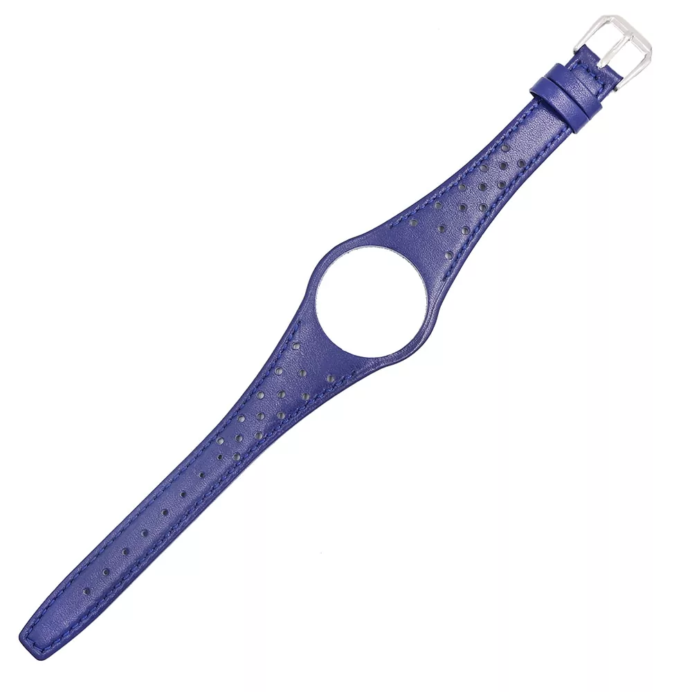 Bracelet-de-montre-en-cuir-de-veau-véritable-rouge-bleu-marron-noir-kaki-6 Blue Strap Bracelet for Omega Dynamic In Calf Leather