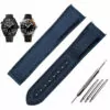 s-l1600 (3) Blue Strap Bracelet for Omega Seamaster in Nylon Rubber Back