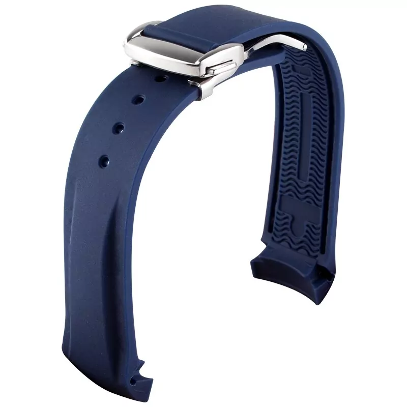 2_Extr-mit-incurv-e-20mm-22mm-19mm-21mm-bracelets-de-montre-en-caoutchouc-Silicone-pour-om Blue Strap Bracelet for Omega Seamaster Planet Ocean in Rubber - 20,22mm