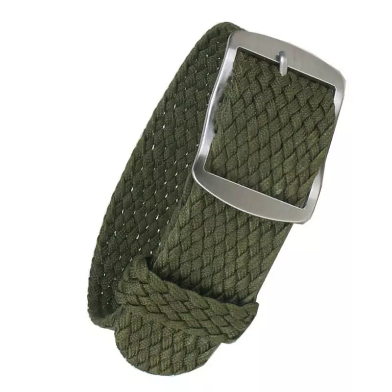 GESTXX-4 Military Green Strap Bracelet PERLON NATO fits Rolex, Omega, Tudor, Seiko - 5 Sizes