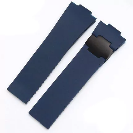 UNSRXL-16 Blue Strap for Ulysse Nardin Marine 25x12mm In Rubber