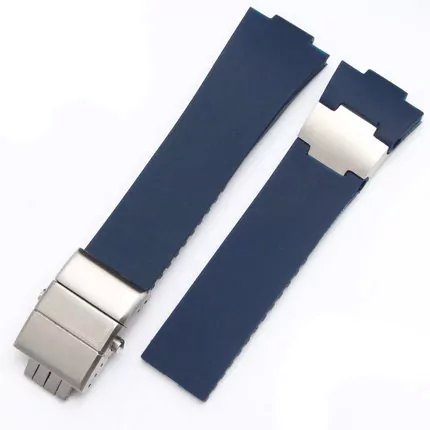 UNSRXL-18 Blue Strap for Ulysse Nardin Marine 25x12mm In Rubber