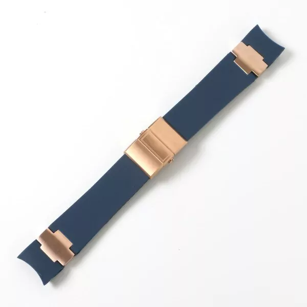 19_22-20mm-noir-marron-bleu-tanche-Silicone-caoutchouc-bracelet-de-montre-bracelet-ceinture-pour-Nardin-MARINE Blue Strap For Ulysse Nardin Marine Diver/Torpilleur 22mm In Rubber