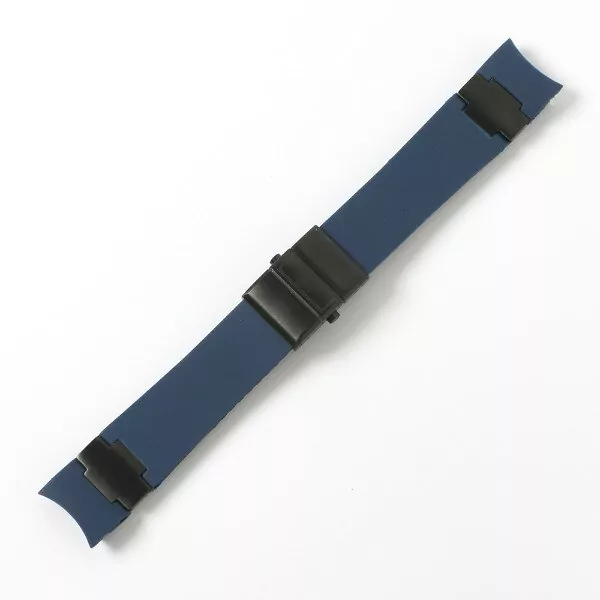 17_22-20mm-noir-marron-bleu-tanche-Silicone-caoutchouc-bracelet-de-montre-bracelet-ceinture-pour-Nardin-MARINE Blue Strap For Ulysse Nardin Marine Diver/Torpilleur 22mm In Rubber