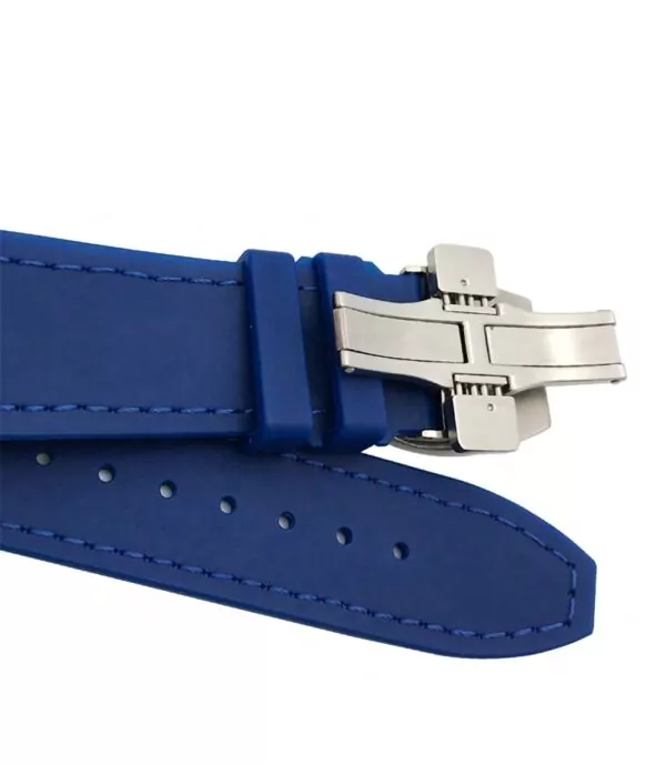 5 Blue Strap For Vanguard V41, V45 Franck Muller 28mm In Nylon