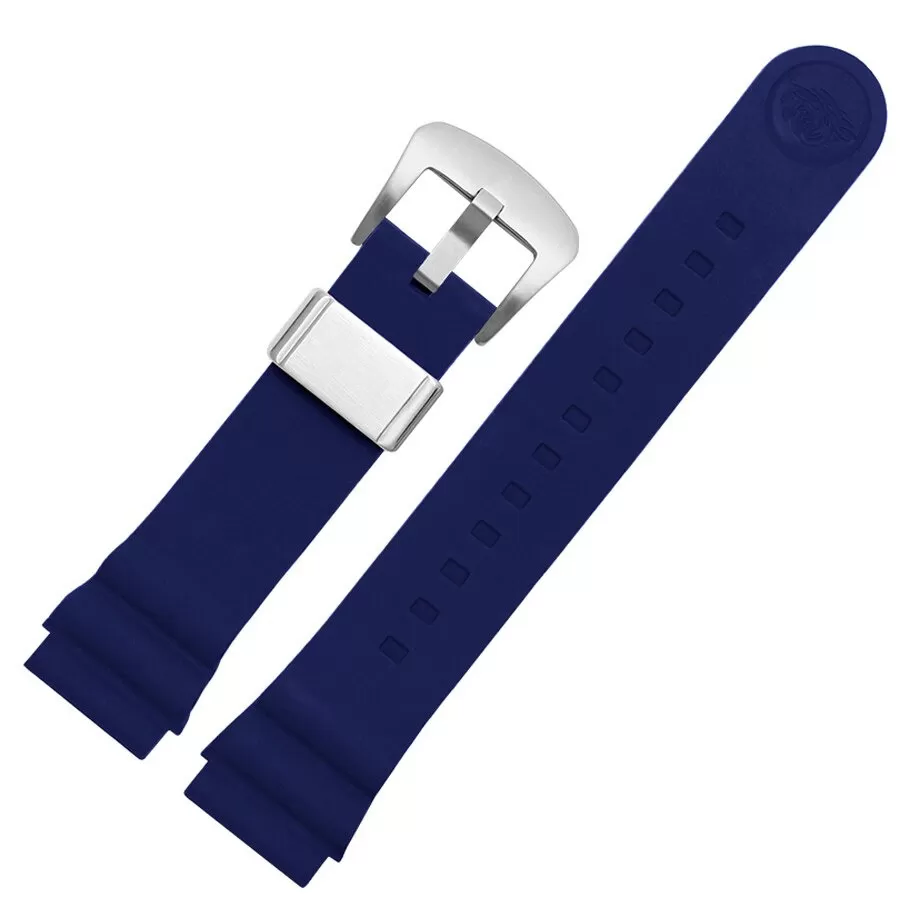 blue silver buckle_racelet-de-montre-en-caoutchouc-de-plon_variants-5 Blue Strap for Seiko Prospex, Marinemaster, SKX007 20,22mm In Rubber