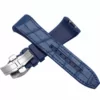 3_Top-qualit-vanille-24mm-noir-doux-Nature-bracelet-en-caoutchouc-avec-boucle-papillon-pour-Panerai-PAM441 Blue Strap With Crocodile Grain for Franck Muller Vanguard V45, V41 With Buckle