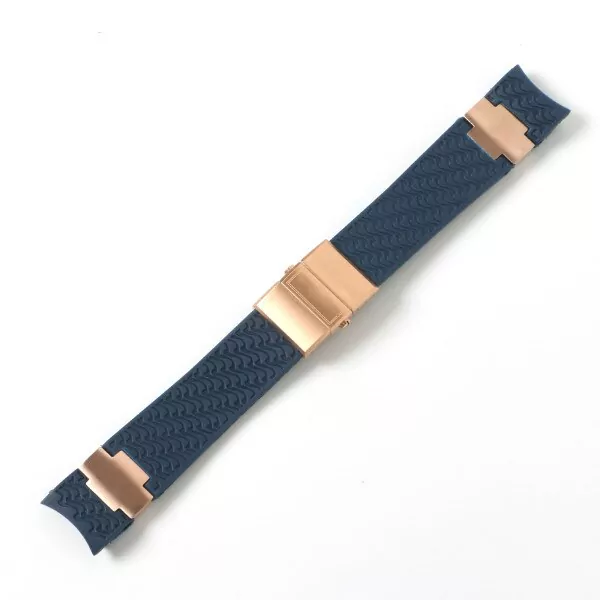 15_22-20mm-noir-marron-bleu-tanche-Silicone-caoutchouc-bracelet-de-montre-bracelet-ceinture-pour-Nardin-MARINE Blue Waves Strap For Ulysse Nardin Marine Diver/Torpilleur 22mm In Rubber