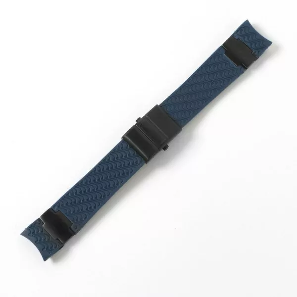 13_22-20mm-noir-marron-bleu-tanche-Silicone-caoutchouc-bracelet-de-montre-bracelet-ceinture-pour-Nardin-MARINE Blue Waves Strap For Ulysse Nardin Marine Diver/Torpilleur 22mm In Rubber