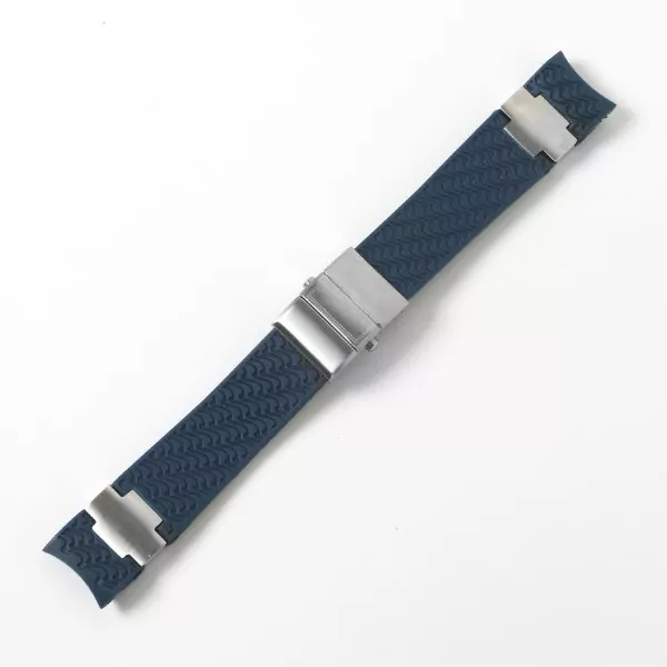 16_22-20mm-noir-marron-bleu-tanche-Silicone-caoutchouc-bracelet-de-montre-bracelet-ceinture-pour-Nardin-MARINE Blue Waves Strap For Ulysse Nardin Marine Diver/Torpilleur 22mm In Rubber