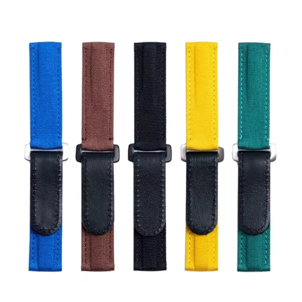 bracelet-de-montre-reglable-en-tissu-nyl_main-0 copy Blue Velcro Strap Bracelet for Rolex Submariner, Daytona, GMT I & II in Nylon - 20mm