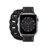 bracelet-double-tour-gourmette-en-cuir-p_main-4 Black Double Tour Strap Band for Apple iWatch Series In Leather Curb Style