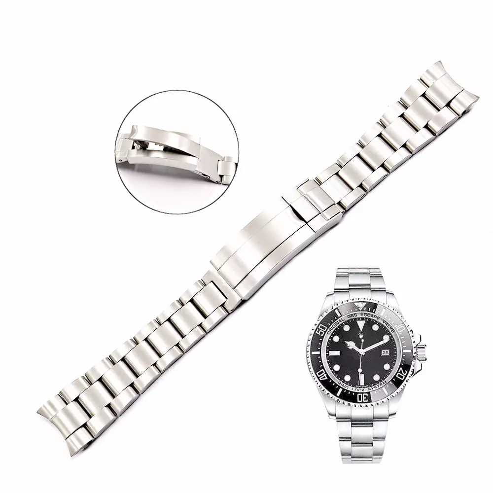 Rolex Deepsea Sea dweller Strap Bracelet 2 Bracelet Glide-Lock for Rolex Submariner, GMT II Stainless Steel 20mm