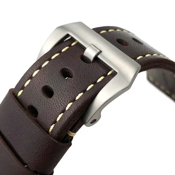 bracelet-panerai-en-cuir-de-vache-marron_main-2 Brown Cow Leather Strap for Panerai Submersible PAM Series 968/671 - 26mm