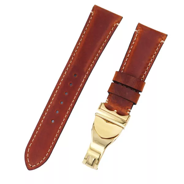 Calf-Leather-Distressed-Vintage-strap-bracelet-Rudor-pelagos-Blackbay-Custom-22mm-14 Bright Brown Leather Strap for Tudor Black Bay, Pelagos - 20, 22mm