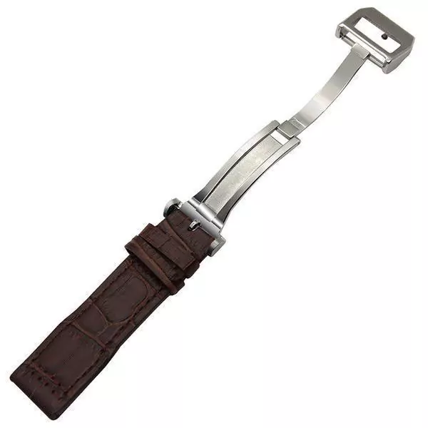 Brown-Genuine-leather-alligator-pattern-Bracelet-FOR-IWC-portugieser-Pilot-20mm-153338443520-3 Brown Alligator/Crocodile Grain Leather For IWC Portugieser, Pilot