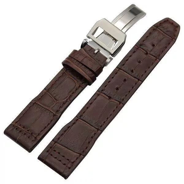 Brown-Genuine-leather-alligator-pattern-Bracelet-FOR-IWC-portugieser-Pilot-20mm-153338443520 Brown Alligator/Crocodile Grain Leather For IWC Portugieser, Pilot