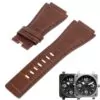 BRSP3S (1) Brown Alligator Grain Leather Strap for Bell Ross BR01 & BR03