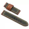 24mm-Main-de-Bracelet-De-Montre-V-ritable-Italie-Montre-En-Cuir-de-Bande-de-Cuivre_5 Brown Ammo Strap for Panerai Luminor, Marina, Submersible In Crocodile/Alligator Grain - 24mm