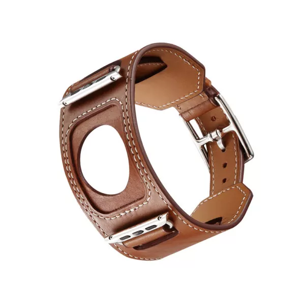 0_Bracelet-manchette-en-cuir-v-ritable-Bracelet-pour-montre-apple-hermes-4-44mm-40mm-iwatch-band (1) Brown Bund Strap Apple iWatch Hermes In Leather