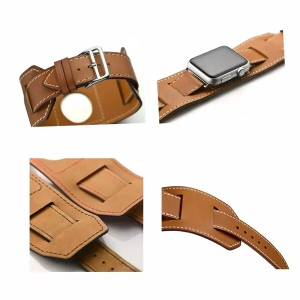 9_HTB1Kt4sm6ihSKJjy0Ffq6zGzFXaZ Brown Bund Strap Apple iWatch Hermes In Leather
