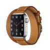 Cape-code-Brown-Cognac5 Brown Double Tour Band Apple iWatch Hermes In Leather