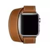 Cape-code-Brown-Cognac2 Brown Double Tour Band Apple iWatch Hermes In Leather