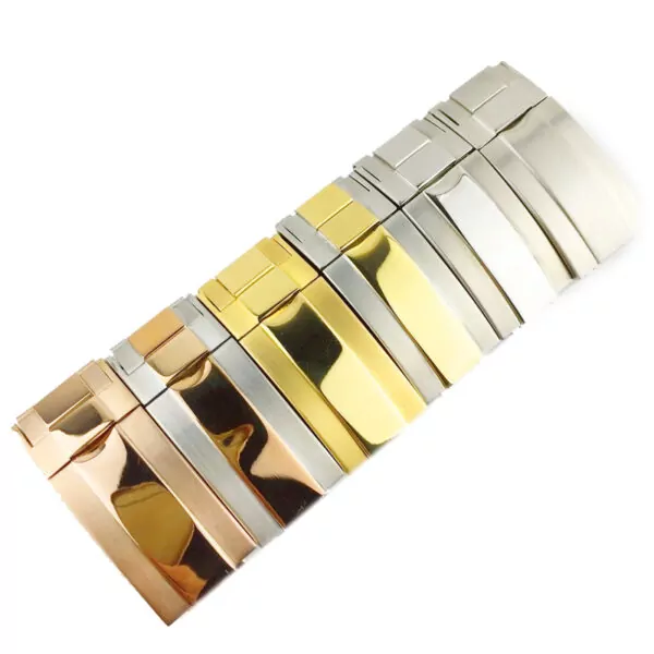 Buckle copy Black & Yellow Rubber Strap for Rolex Milgauss, Submariner, Daytona Barre Design - 20mm